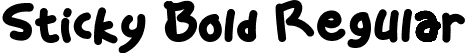 Sticky Bold Regular font - Sticky Bold.ttf