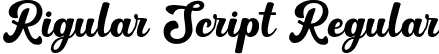 Rigular Script Regular font - rigularscript-zv8wq.otf