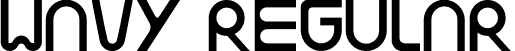 WAVY Regular font - wavy.otf