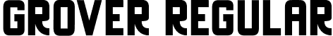 Grover Regular font - grover.ttf