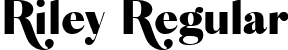 Riley Regular font - Riley-Regular.ttf