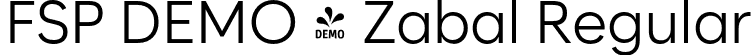 FSP DEMO - Zabal Regular font - Fontspring-DEMO-zabal-regular.otf