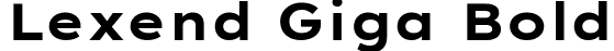 Lexend Giga Bold font - LexendGiga-Bold.ttf