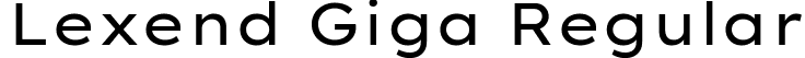 Lexend Giga Regular font - LexendGiga-Regular.ttf