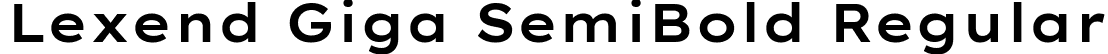 Lexend Giga SemiBold Regular font - LexendGiga-SemiBold.ttf