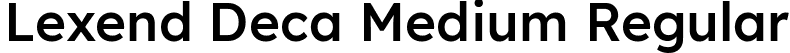 Lexend Deca Medium Regular font - LexendDeca-Medium.ttf