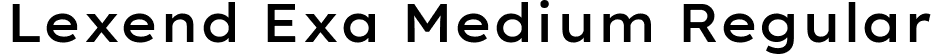 Lexend Exa Medium Regular font - LexendExa-Medium.ttf