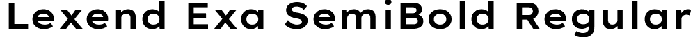 Lexend Exa SemiBold Regular font - LexendExa-SemiBold.ttf