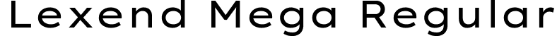 Lexend Mega Regular font - LexendMega-Regular.ttf