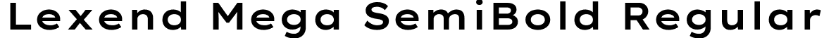 Lexend Mega SemiBold Regular font - LexendMega-SemiBold.ttf