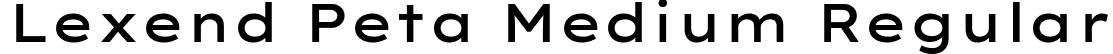 Lexend Peta Medium Regular font - LexendPeta-Medium.ttf