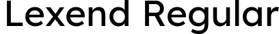 Lexend Regular font - Lexend-Regular.ttf