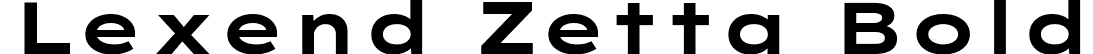 Lexend Zetta Bold font - LexendZetta-Bold.ttf