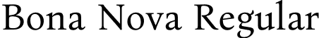 Bona Nova Regular font - BonaNova-Regular.otf