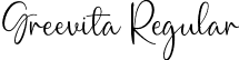 Greevita Regular font - Greevita.ttf