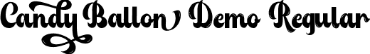 Candy Ballon Demo Regular font - CandyBallonDemoRegular.ttf