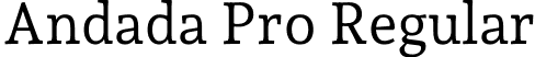 Andada Pro Regular font - AndadaPro[wght].ttf