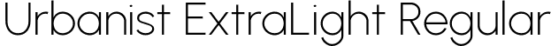 Urbanist ExtraLight Regular font - Urbanist-ExtraLight.ttf