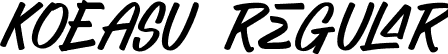 KOEASU Regular font - KOEASU-Regular.ttf