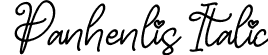 Panhenlis Italic font - Panhenlis-Italic.otf