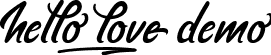 hello_love demo font - hello_love.ttf