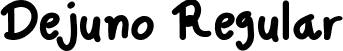 Dejuno Regular font - Dejuno.ttf