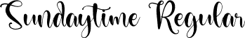 Sundaytime Regular font - Sundaytime.otf