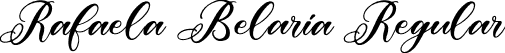 Rafaela Belaria Regular font - Rafaela-Belaria.otf