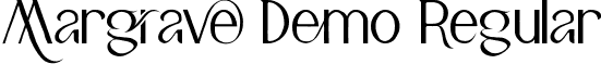 Margrave Demo Regular font - MargraveDemoRegular.ttf