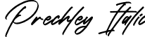 Prechley Italic font - Prechley-Italic.otf