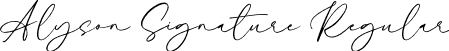 Alyson Signature Regular font - alysonsignature-l35w5.otf