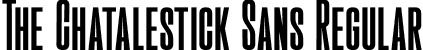 The Chatalestick Sans Regular font - thechatalesticksans-x3p55.otf