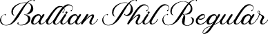 Ballian Phil Regular font - Ballian-Phil.otf