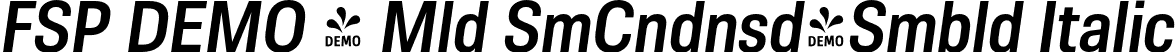 FSP DEMO - Mld SmCndnsd-Smbld Italic font - Fontspring-DEMO-molde-semicond-semibolditalic.otf