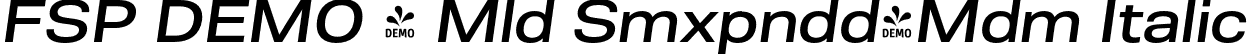 FSP DEMO - Mld Smxpndd-Mdm Italic font - Fontspring-DEMO-molde-semiexp-mediumitalic.otf