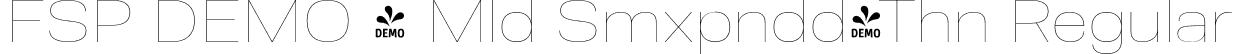 FSP DEMO - Mld Smxpndd-Thn Regular font - Fontspring-DEMO-molde-semiexp-thin.otf