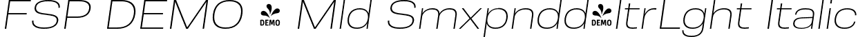 FSP DEMO - Mld Smxpndd-ltrLght Italic font - Fontspring-DEMO-molde-semiexp-ultralightitalic.otf