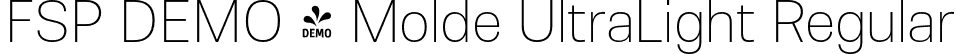 FSP DEMO - Molde UltraLight Regular font - Fontspring-DEMO-molde-ultralight.otf