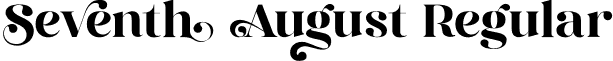 Seventh August Regular font - Seventh-August.otf