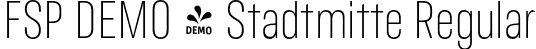 FSP DEMO - Stadtmitte Regular font - Fontspring-DEMO-stadtmitte-regular.otf