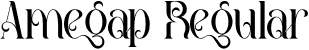 Amegap Regular font - Amegap.otf