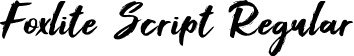 Foxlite Script Regular font - Foxlite Script.ttf