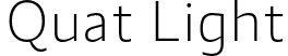 Quat Light font - quat-light.otf