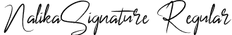 NalikaSignature Regular font - NalikaSignature.otf