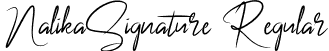 NalikaSignature Regular font - NalikaSignature.ttf