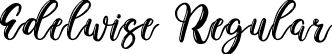 Edelwise Regular font - Edelwise.ttf