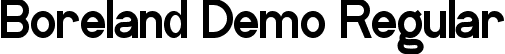 Boreland Demo Regular font - BorelandDemoRegular.ttf