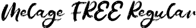 Melage FREE Regular font - Melage FREE.otf