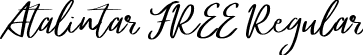 Atalintar FREE Regular font - Atalintar FREE.ttf