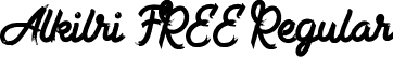 Alkilri FREE Regular font - Alkilri FREE.ttf